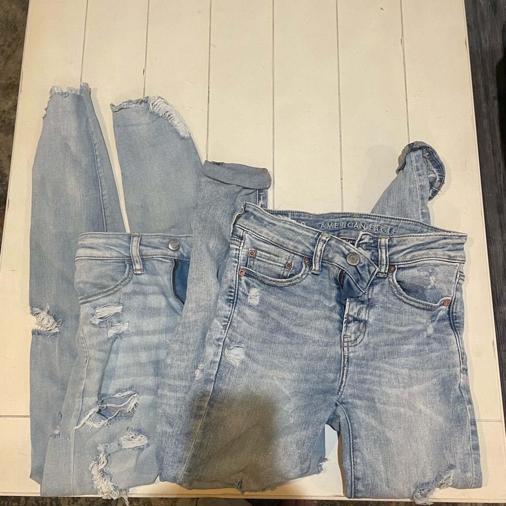 pack of 2 american eagle ripped jeans
